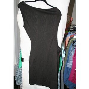 Hidden Brand Black Textured One Shoulder Bodycon Mini Dress Medium Sleeveless